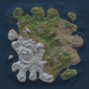 Thumbnail Rust Map: Procedural Map, Size: 3500, Seed: 209613547, 15 Monuments