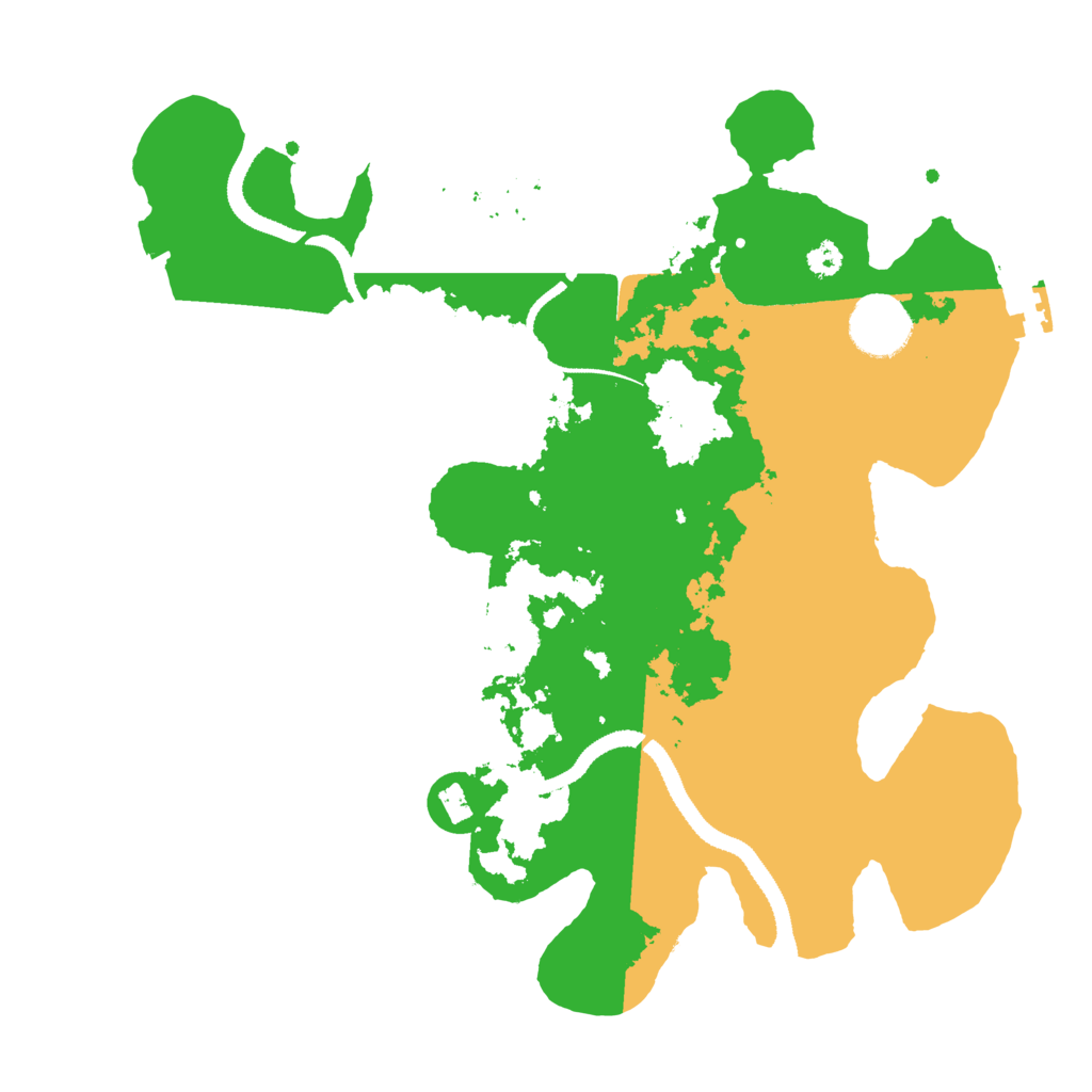 Biome Rust Map: Procedural Map, Size: 3200, Seed: 78847314