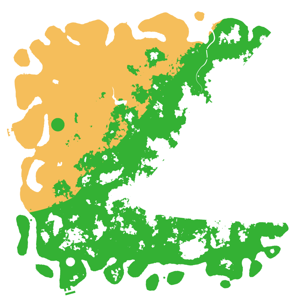 Biome Rust Map: Procedural Map, Size: 6000, Seed: 1298509911