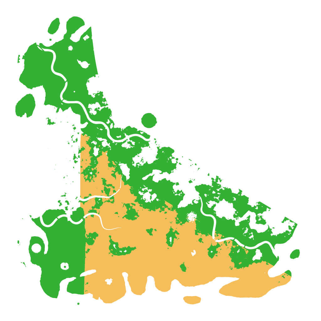 Biome Rust Map: Procedural Map, Size: 6000, Seed: 1208928450