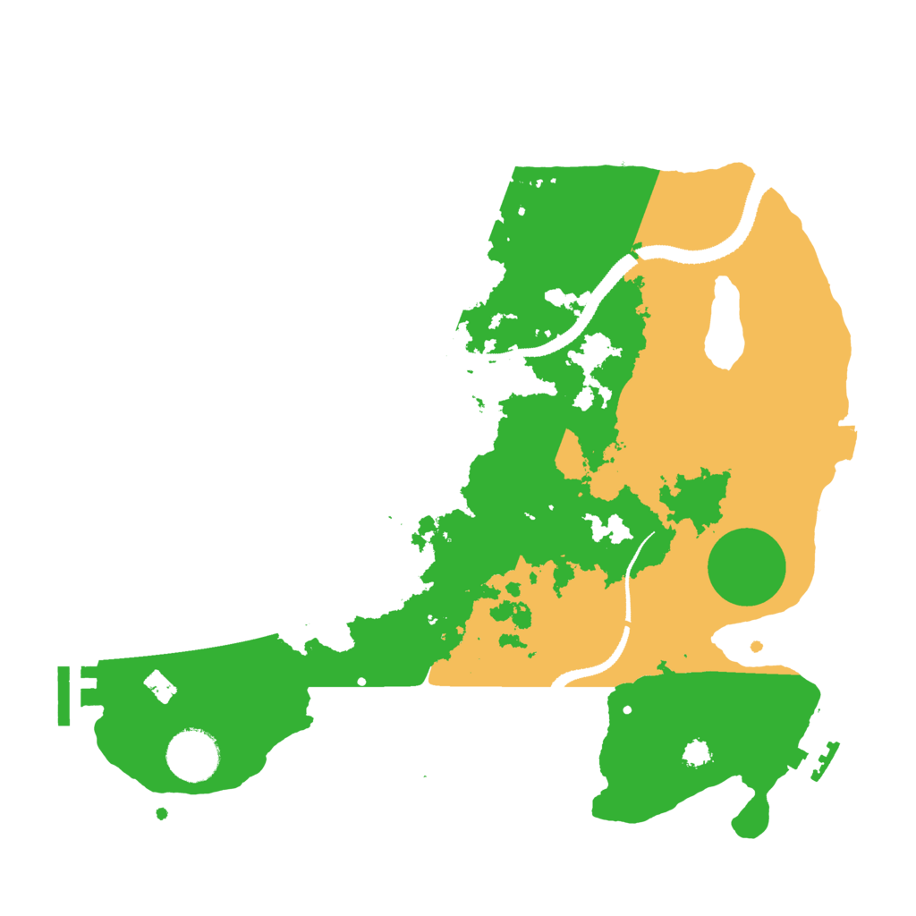 Biome Rust Map: Procedural Map, Size: 3100, Seed: 12