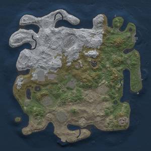 Thumbnail Rust Map: Procedural Map, Size: 3650, Seed: 204075745, 17 Monuments