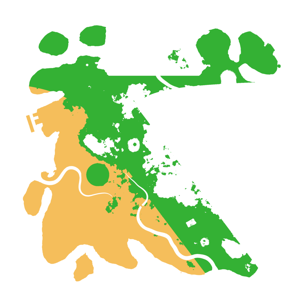 Biome Rust Map: Procedural Map, Size: 3500, Seed: 889863853