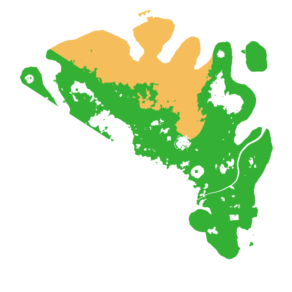 Biome Rust Map: Procedural Map, Size: 3500, Seed: 999378255