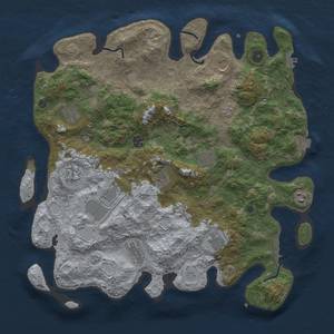 Thumbnail Rust Map: Procedural Map, Size: 4200, Seed: 97200723, 19 Monuments