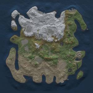 Thumbnail Rust Map: Procedural Map, Size: 3500, Seed: 236856610, 16 Monuments