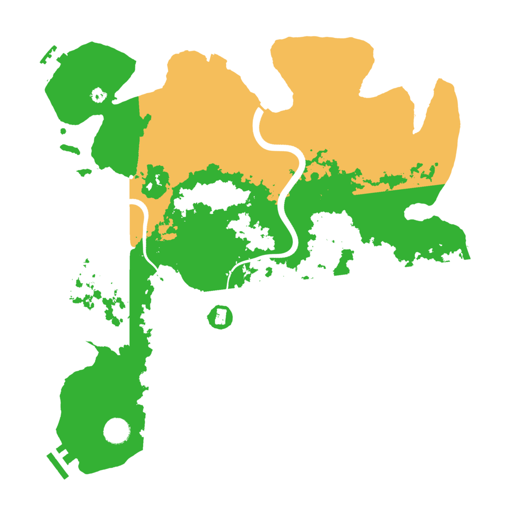 Biome Rust Map: Procedural Map, Size: 3500, Seed: 19448867