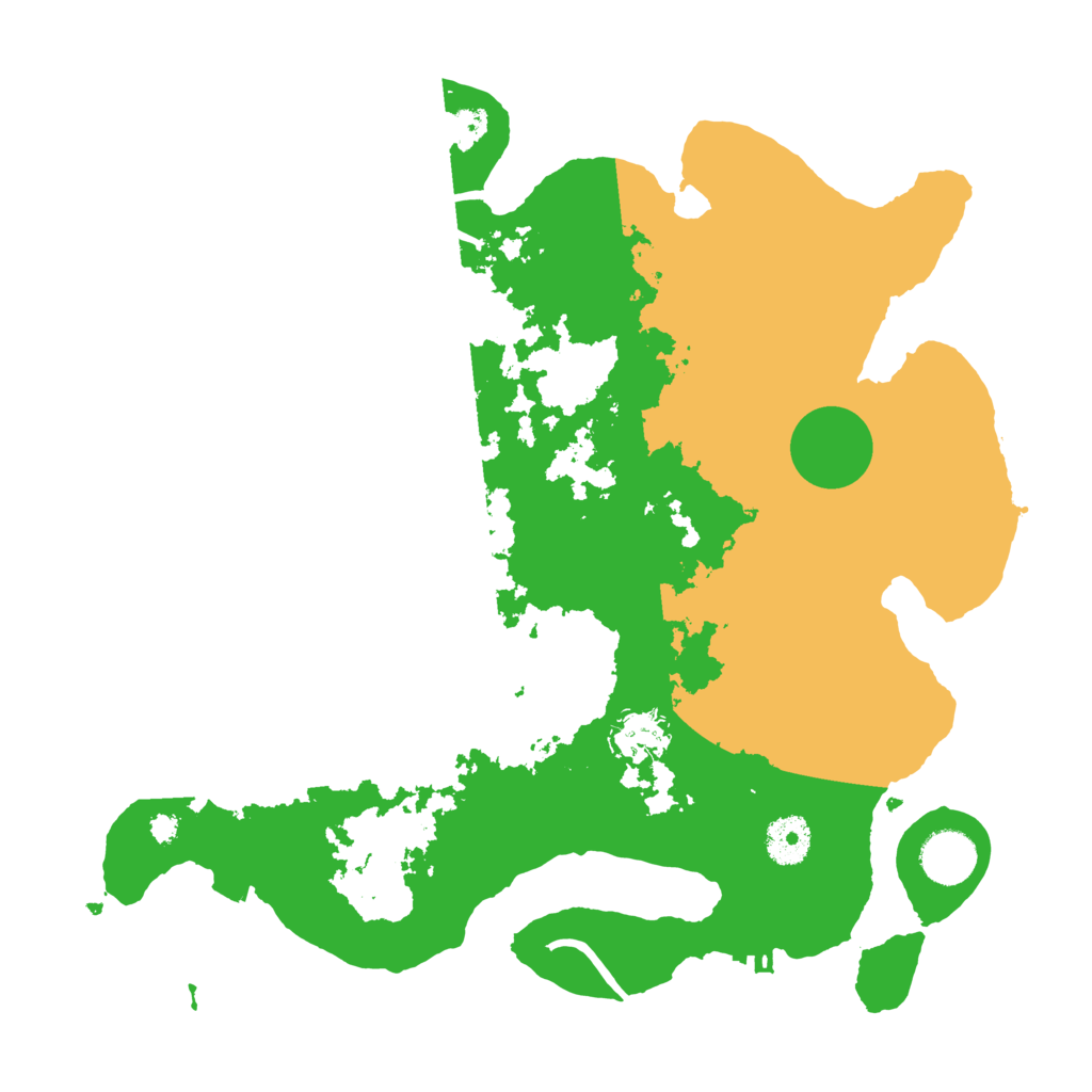 Biome Rust Map: Procedural Map, Size: 3500, Seed: 1740277468