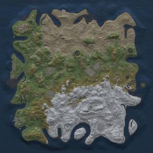 Thumbnail Rust Map: Procedural Map, Size: 4500, Seed: 651235849, 19 Monuments