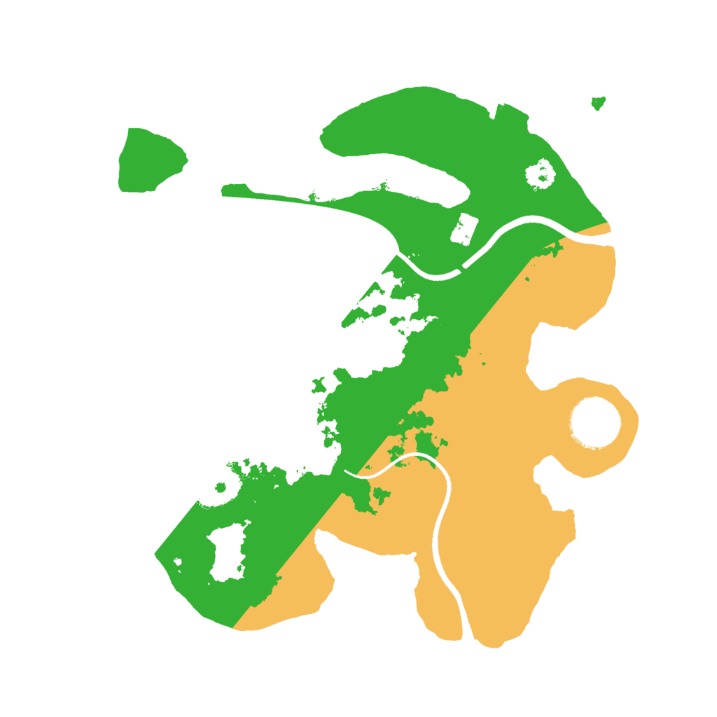 Biome Rust Map: Procedural Map, Size: 2500, Seed: 583235489