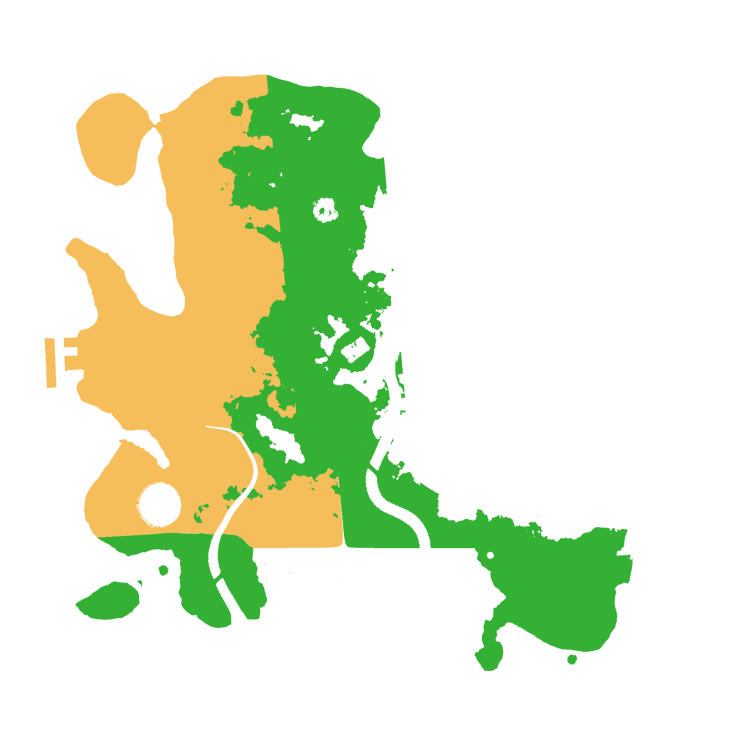 Biome Rust Map: Procedural Map, Size: 3000, Seed: 121853377