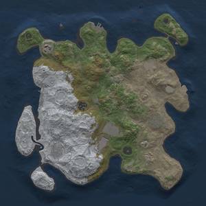 Thumbnail Rust Map: Procedural Map, Size: 3500, Seed: 571522242, 14 Monuments