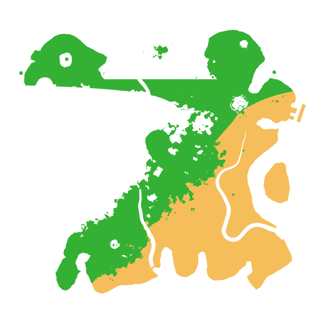 Biome Rust Map: Procedural Map, Size: 3500, Seed: 320127684