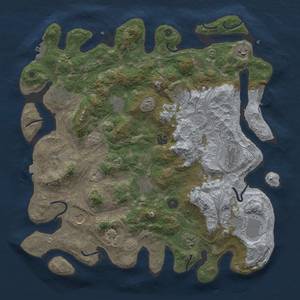 Thumbnail Rust Map: Procedural Map, Size: 4250, Seed: 169316097, 19 Monuments