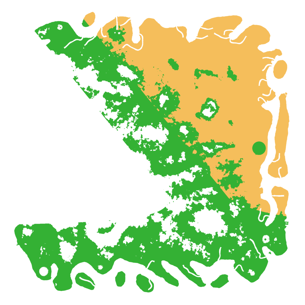 Biome Rust Map: Procedural Map, Size: 6000, Seed: 1257151277