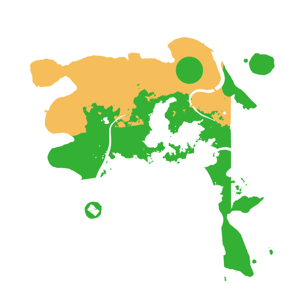 Biome Rust Map: Procedural Map, Size: 3000, Seed: 50120796