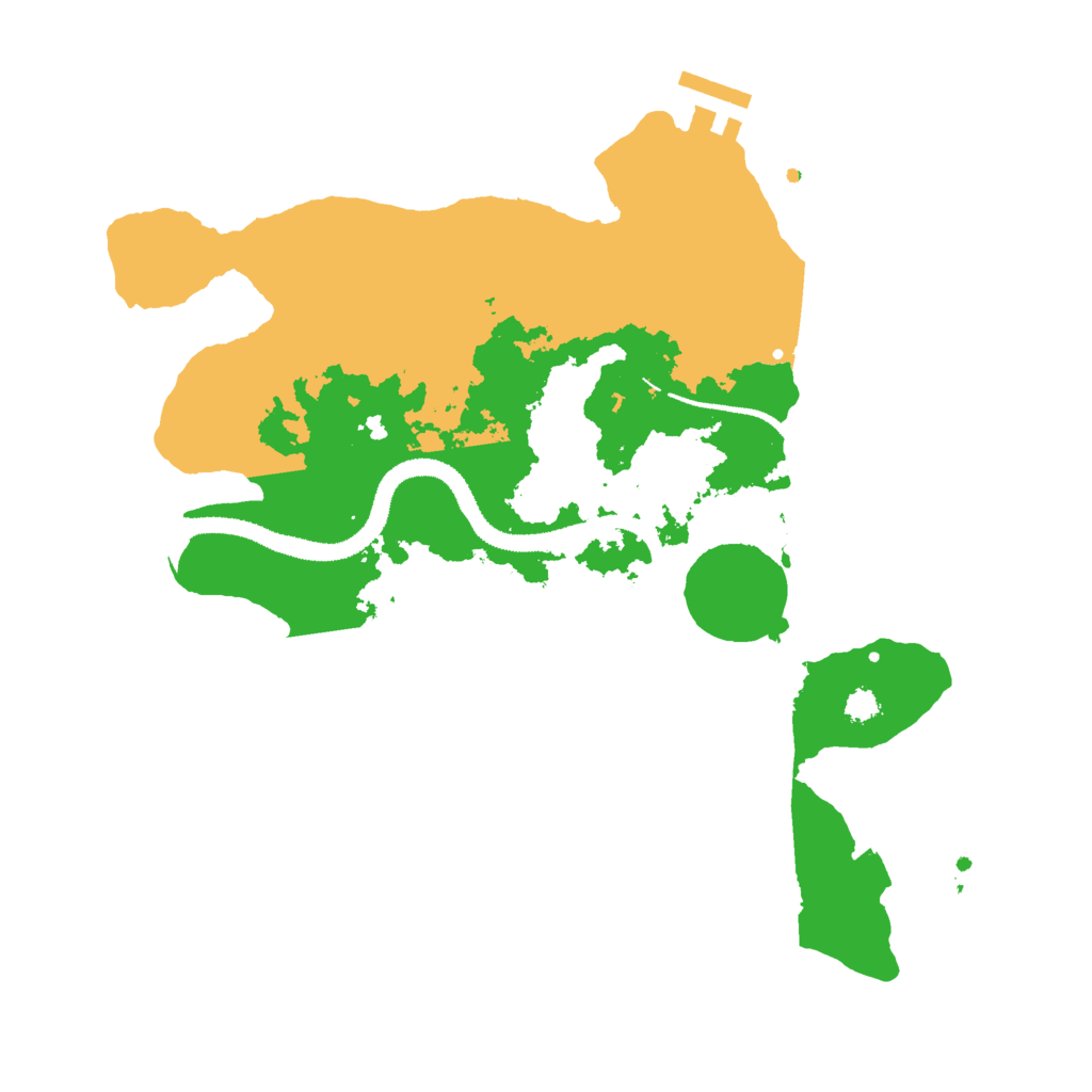 Biome Rust Map: Procedural Map, Size: 3000, Seed: 50120796