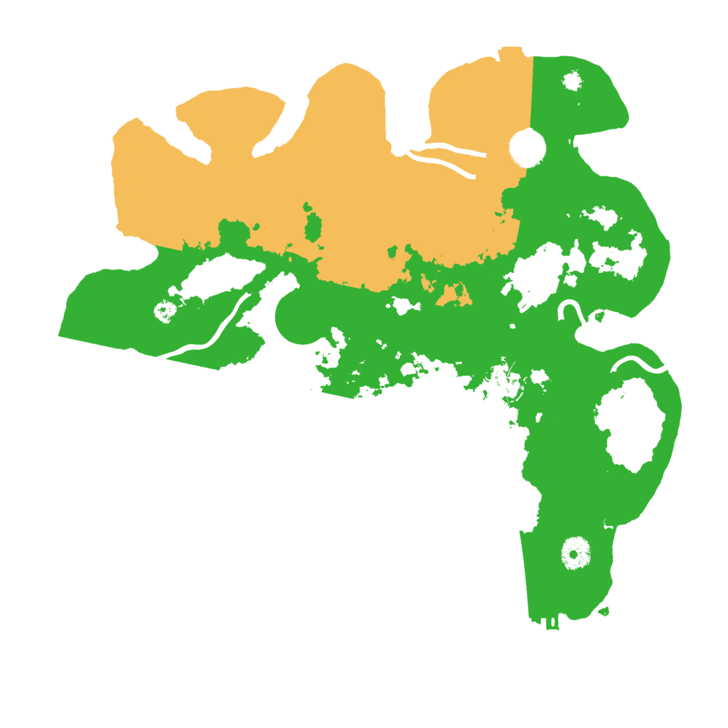 Biome Rust Map: Procedural Map, Size: 3500, Seed: 947635040