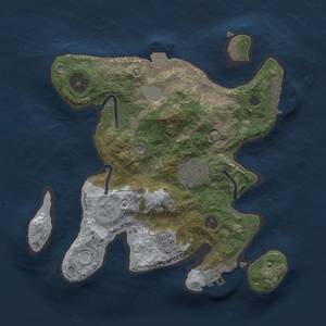 Thumbnail Rust Map: Procedural Map, Size: 2500, Seed: 894377292, 9 Monuments