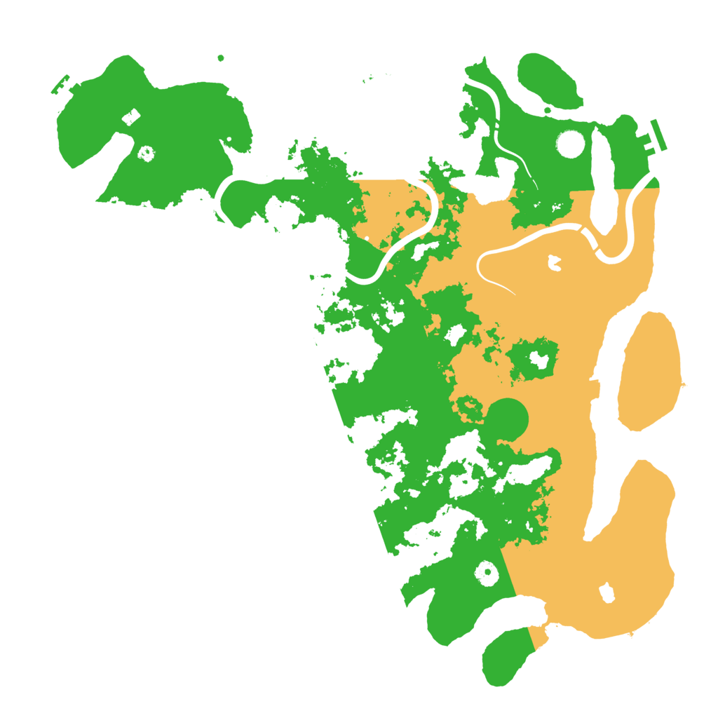 Biome Rust Map: Procedural Map, Size: 4500, Seed: 520730498