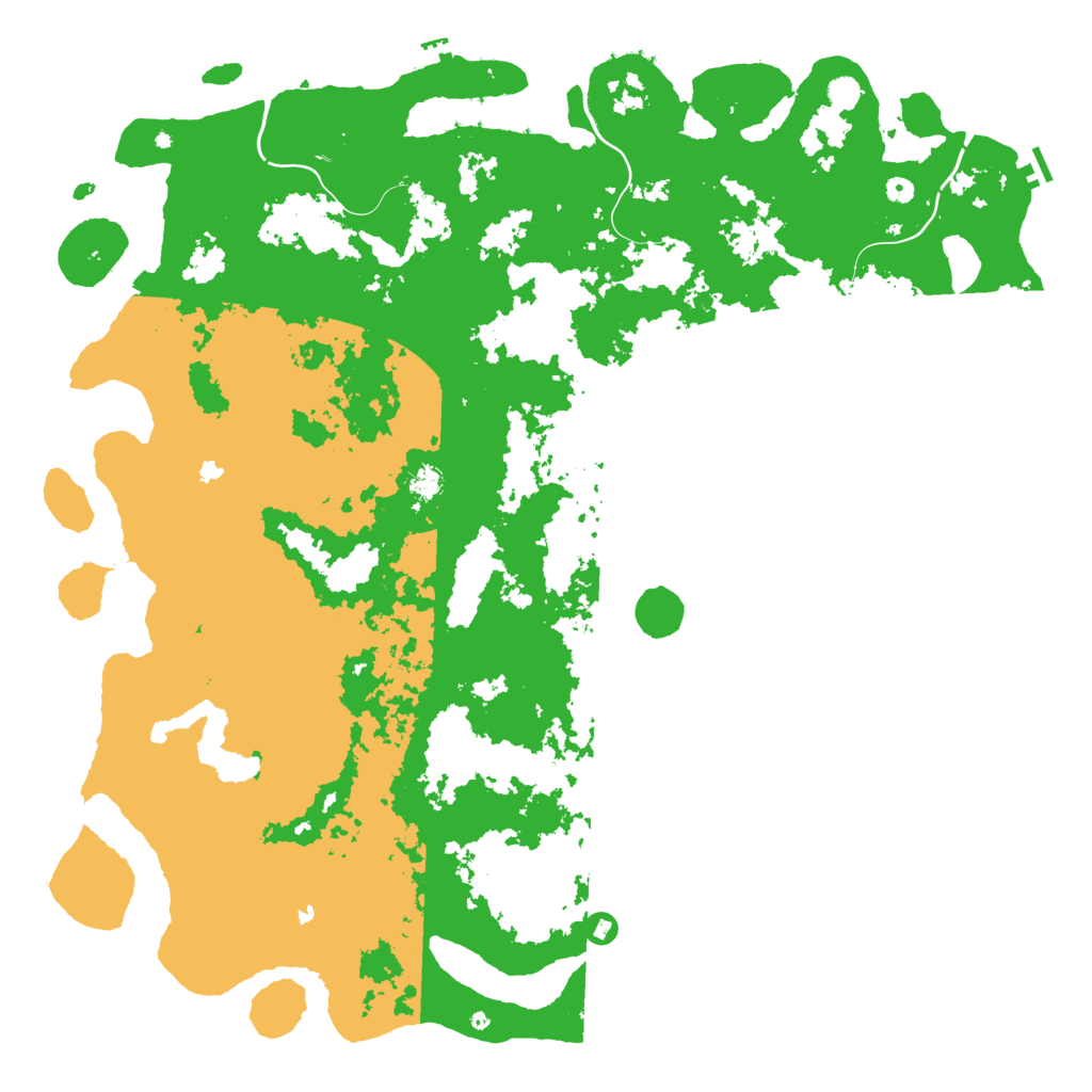 Biome Rust Map: Procedural Map, Size: 6000, Seed: 525489