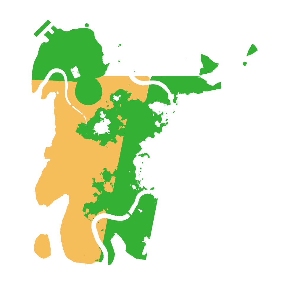 Biome Rust Map: Procedural Map, Size: 3000, Seed: 14235697