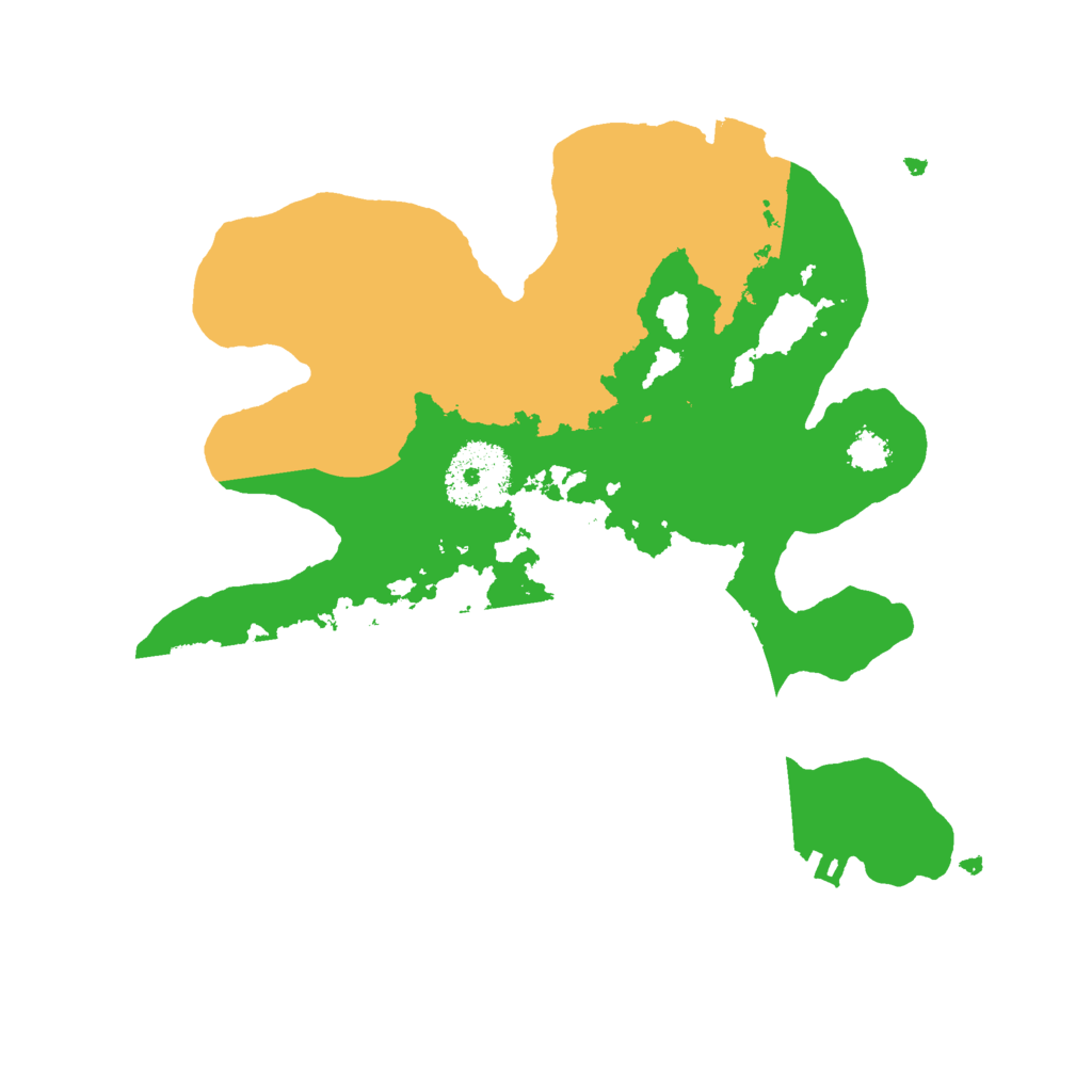 Biome Rust Map: Procedural Map, Size: 2500, Seed: 50120796