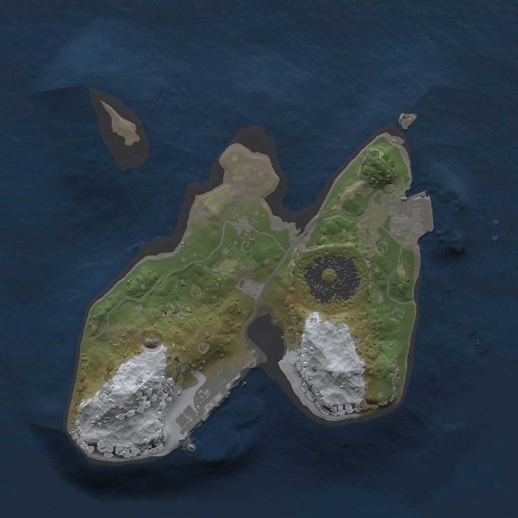 Rust Map: Procedural Map, Size: 1500, Seed: 892067611, 4 Monuments