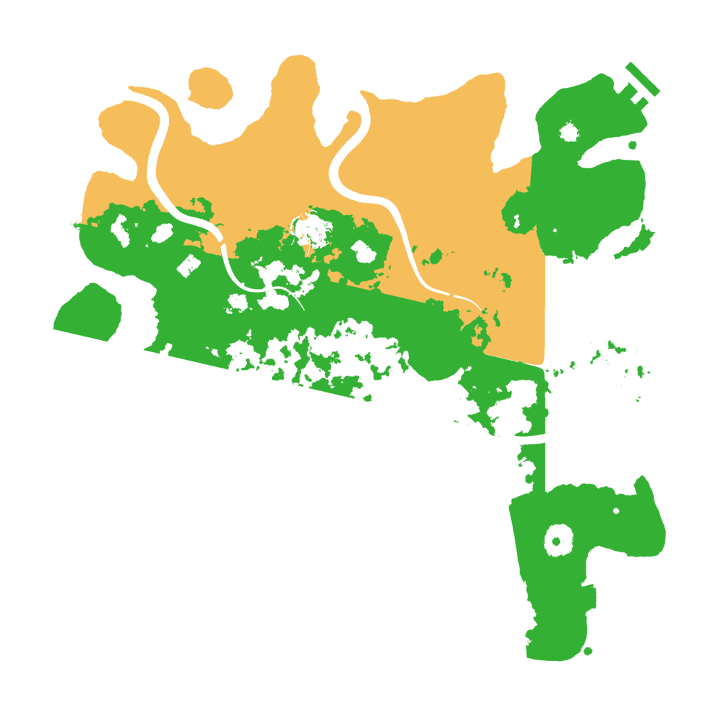 Biome Rust Map: Procedural Map, Size: 3500, Seed: 1225401