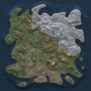 Thumbnail Rust Map: Procedural Map, Size: 4250, Seed: 1649475258, 18 Monuments