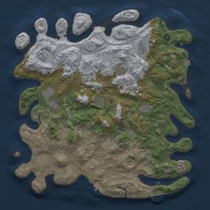 Thumbnail Rust Map: Procedural Map, Size: 4500, Seed: 56984984, 19 Monuments