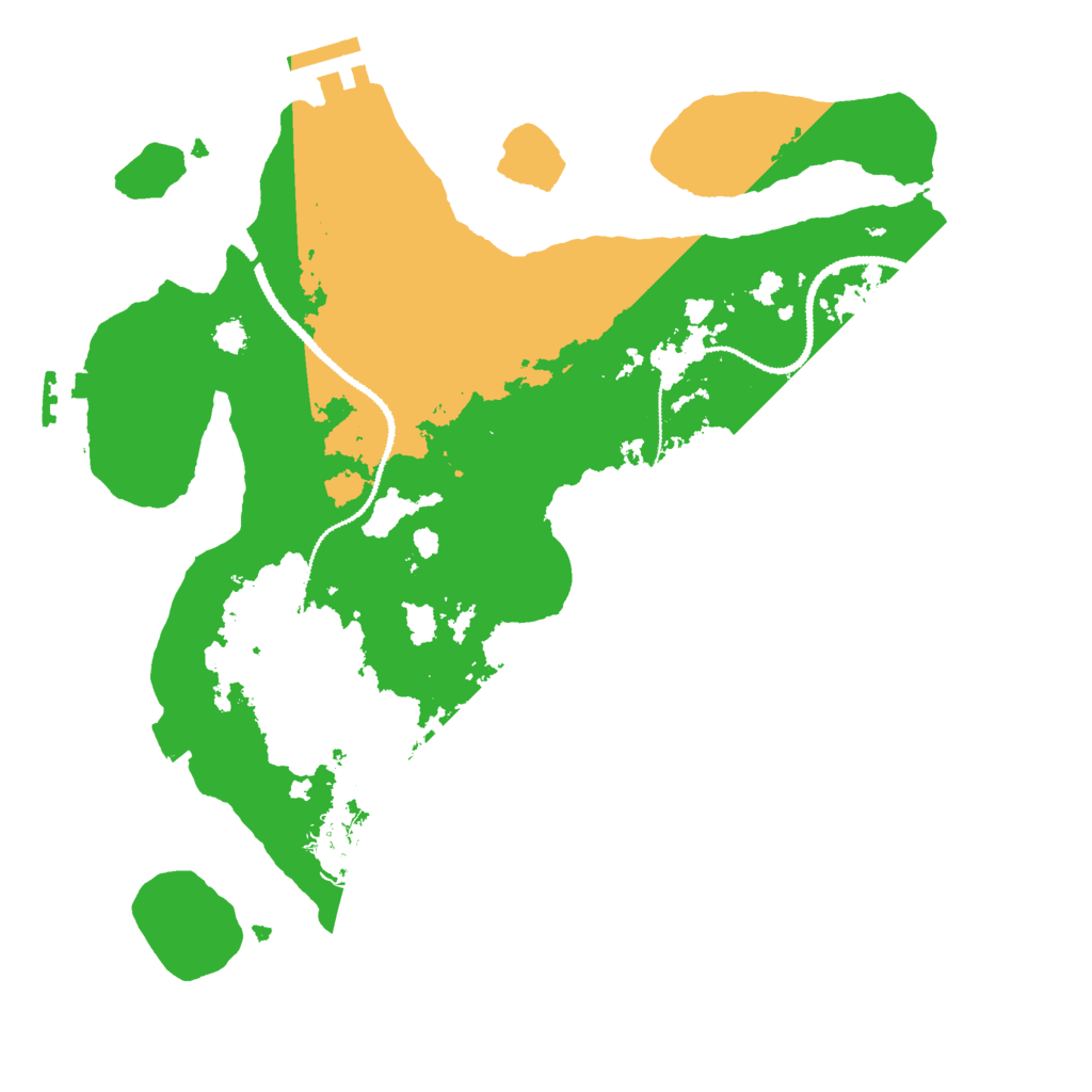 Biome Rust Map: Procedural Map, Size: 3000, Seed: 59710329