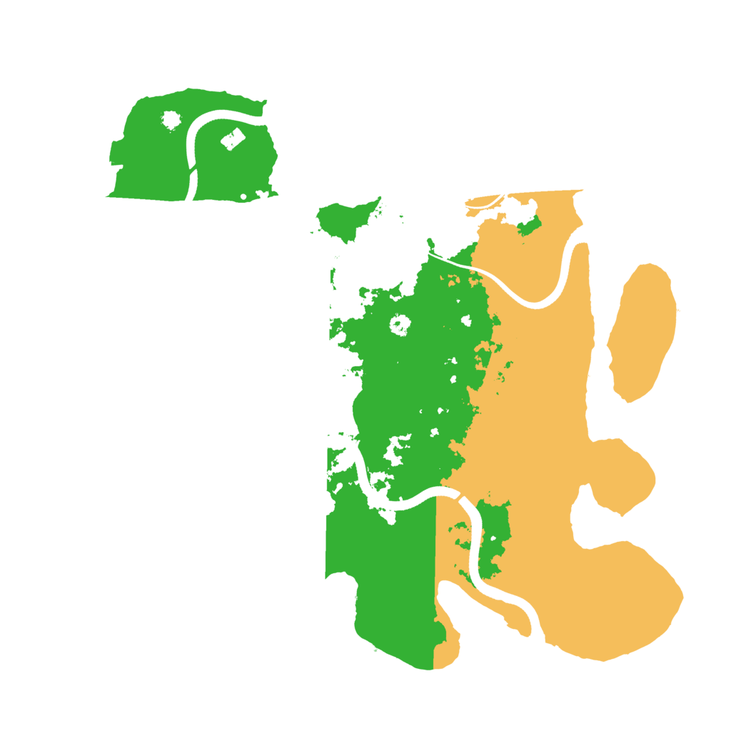 Biome Rust Map: Procedural Map, Size: 3500, Seed: 2008494157