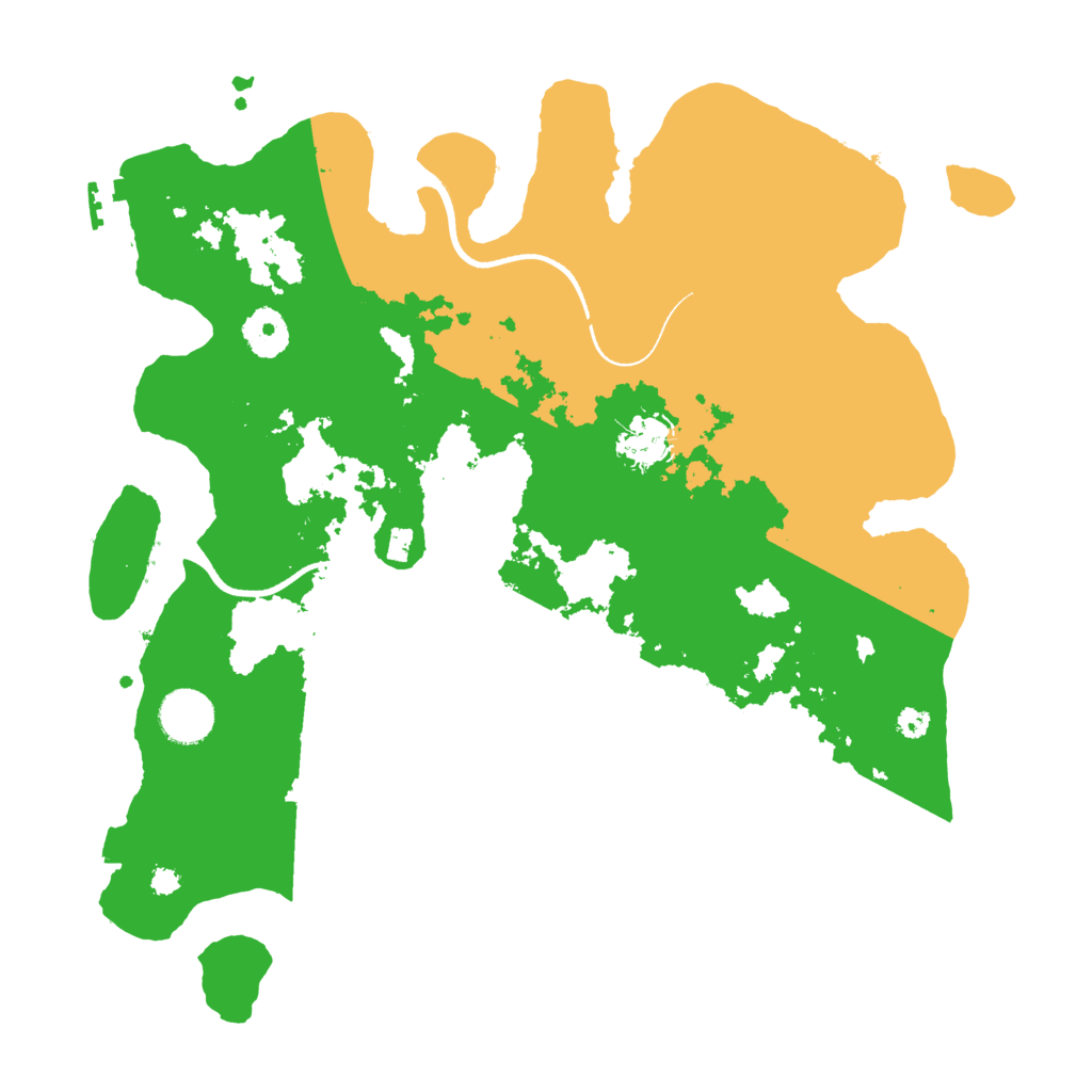Biome Rust Map: Procedural Map, Size: 3500, Seed: 544294650