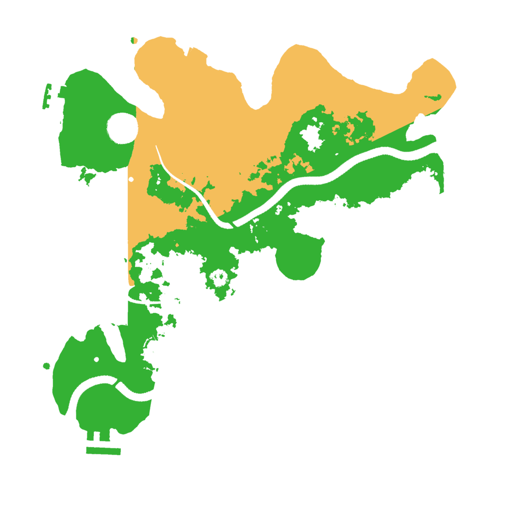 Biome Rust Map: Procedural Map, Size: 3000, Seed: 1423049868