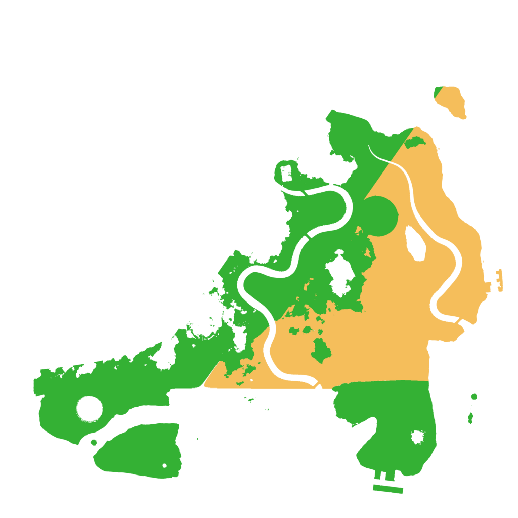 Biome Rust Map: Procedural Map, Size: 3500, Seed: 2063211721