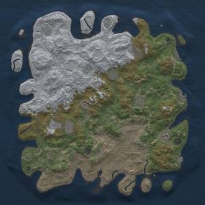 Thumbnail Rust Map: Procedural Map, Size: 4500, Seed: 927282019, 19 Monuments