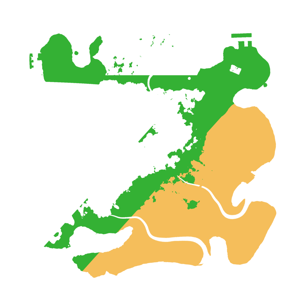 Biome Rust Map: Procedural Map, Size: 3000, Seed: 125326