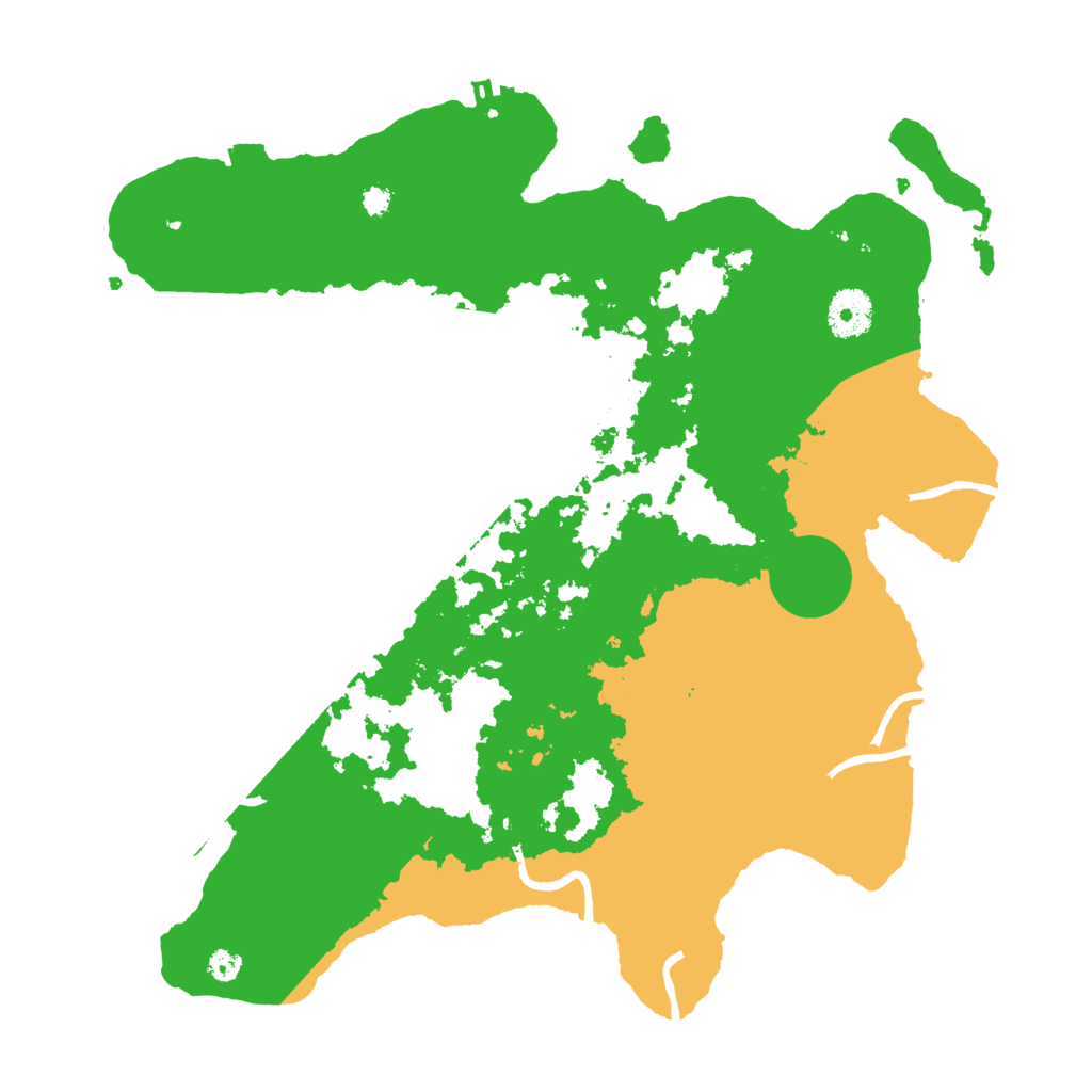 Biome Rust Map: Procedural Map, Size: 3500, Seed: 1080306496
