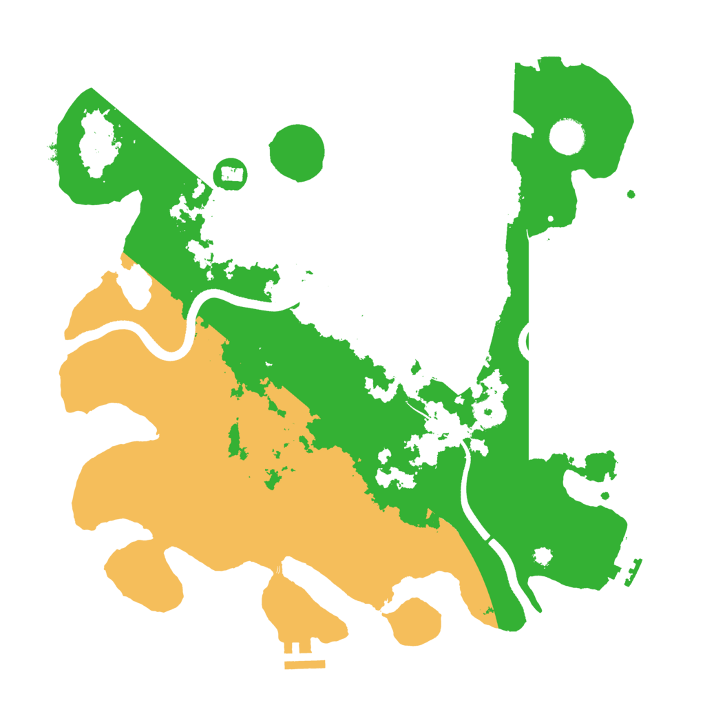 Biome Rust Map: Procedural Map, Size: 3500, Seed: 266188052