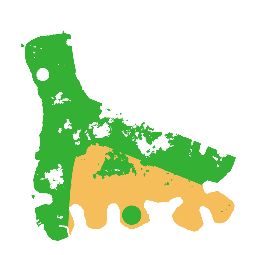 Biome Rust Map: Procedural Map, Size: 3500, Seed: 30371