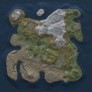 Thumbnail Rust Map: Procedural Map, Size: 3200, Seed: 2137675129, 16 Monuments