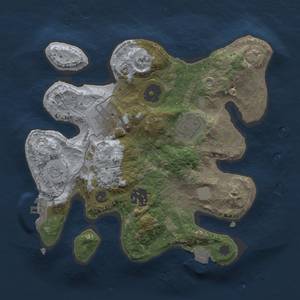 Thumbnail Rust Map: Procedural Map, Size: 2500, Seed: 558899, 9 Monuments