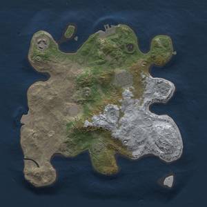 Thumbnail Rust Map: Procedural Map, Size: 2700, Seed: 1097079116, 10 Monuments