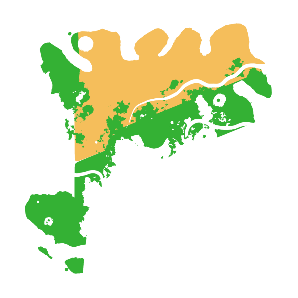 Biome Rust Map: Procedural Map, Size: 3500, Seed: 81748