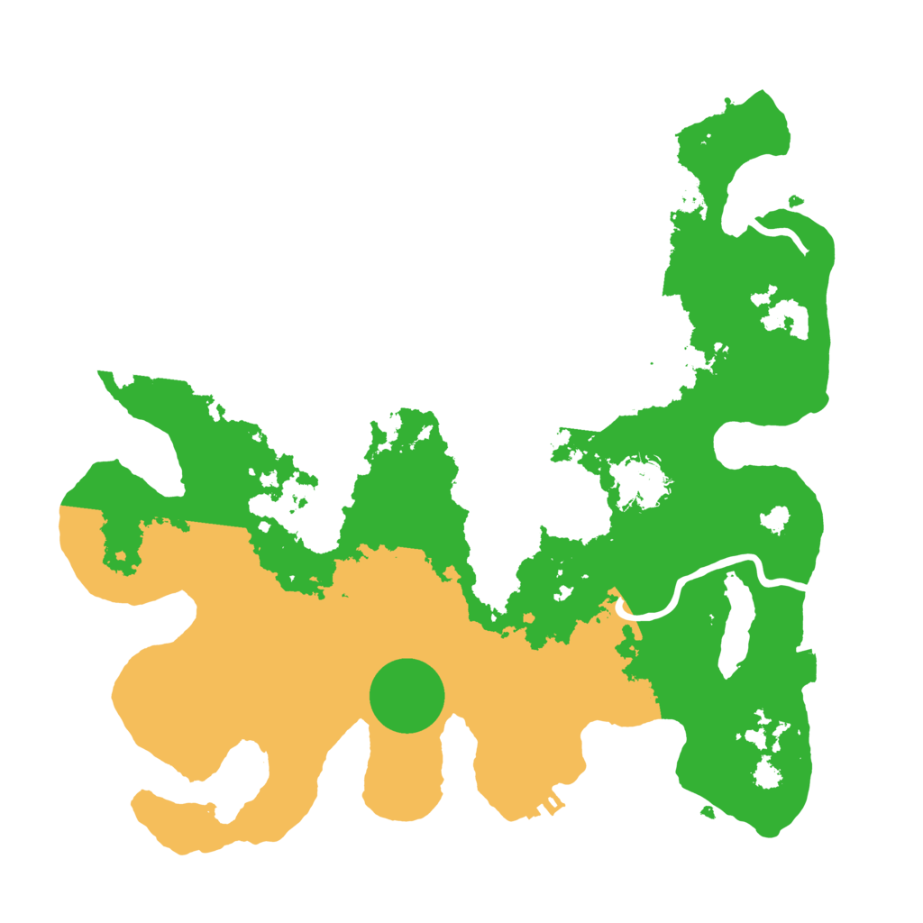 Biome Rust Map: Procedural Map, Size: 3250, Seed: 696660714