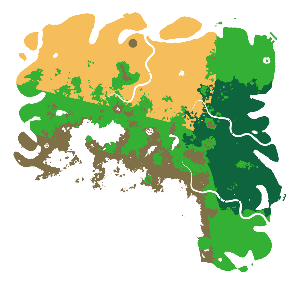 Biome Rust Map: Procedural Map, Size: 6000, Seed: 9171982