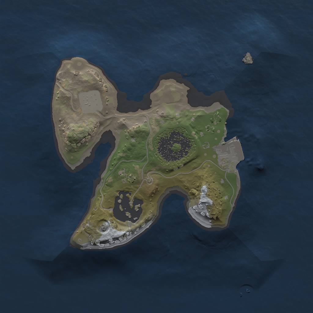 Rust Map: Procedural Map, Size: 1500, Seed: 1696657697, 4 Monuments