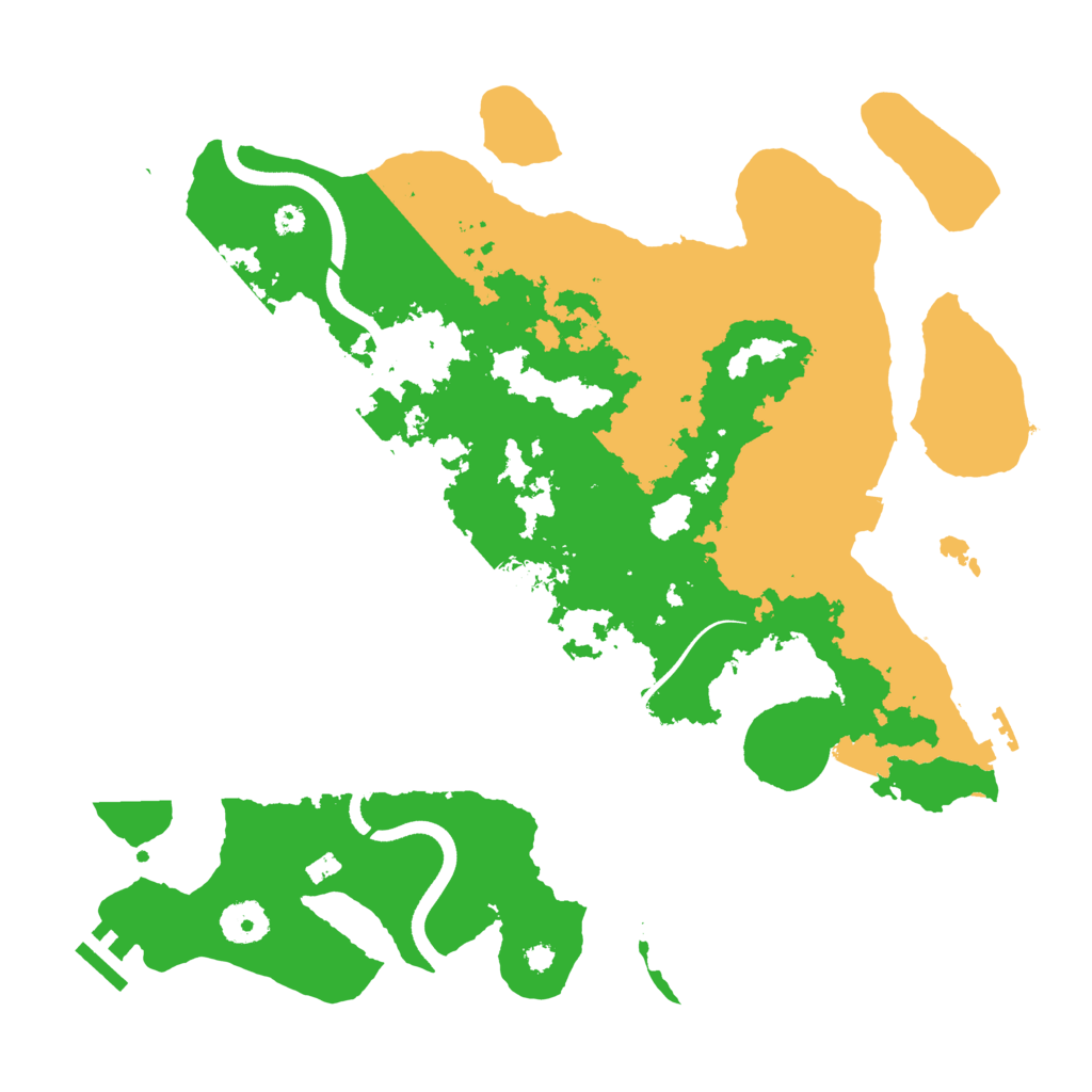 Biome Rust Map: Procedural Map, Size: 3600, Seed: 12603