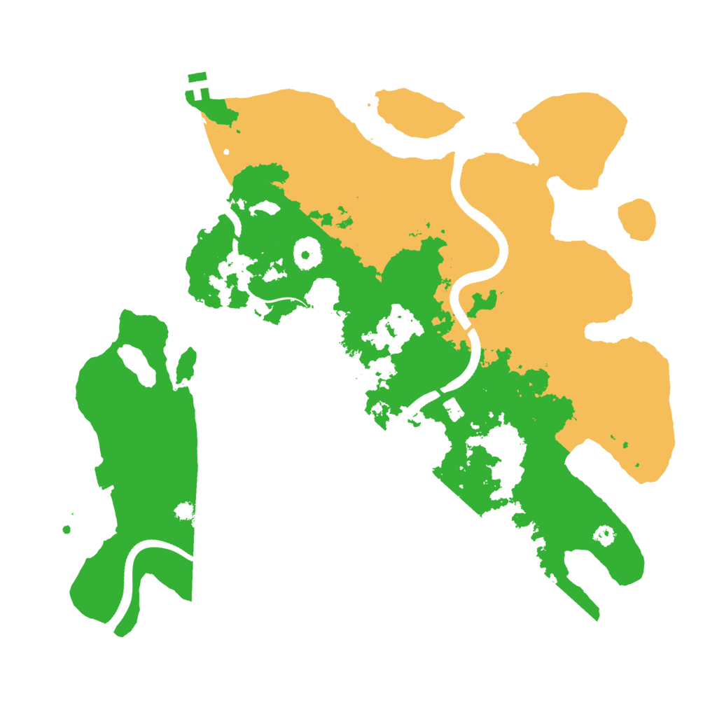 Biome Rust Map: Procedural Map, Size: 3500, Seed: 740091768